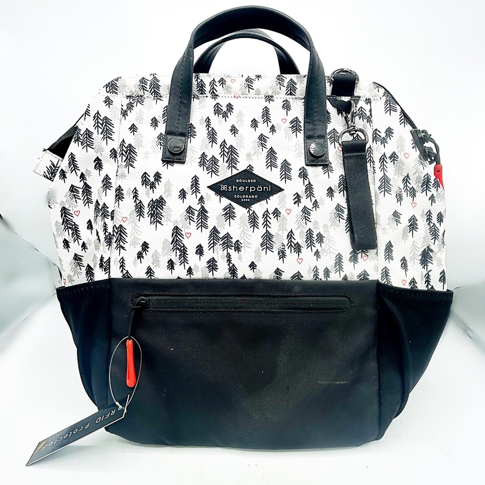 Sherpani Camden‎ Backpack Tote NWT Convertible Tree Print